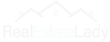 Logo of "realestatelady" featuring a mountain silhouette, designed for Digital Marketing.